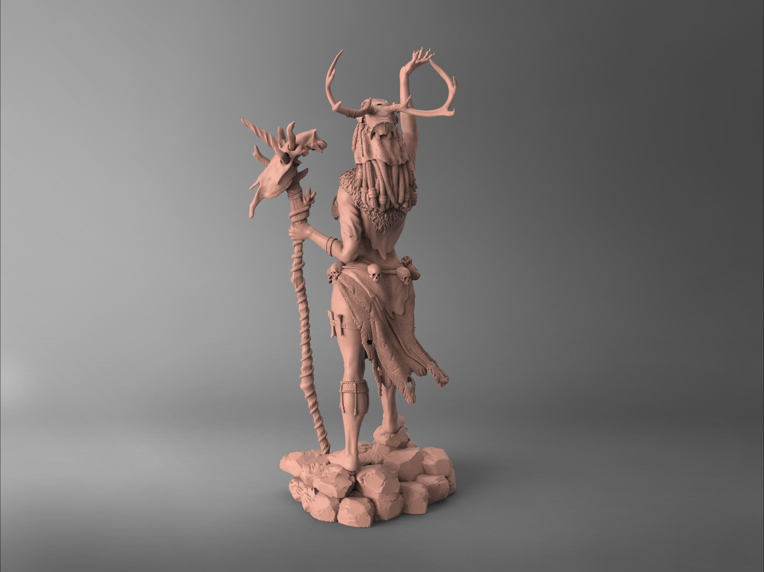 Orc Shaman Katandra - Sculpture 3D Print Model 3D print model_9