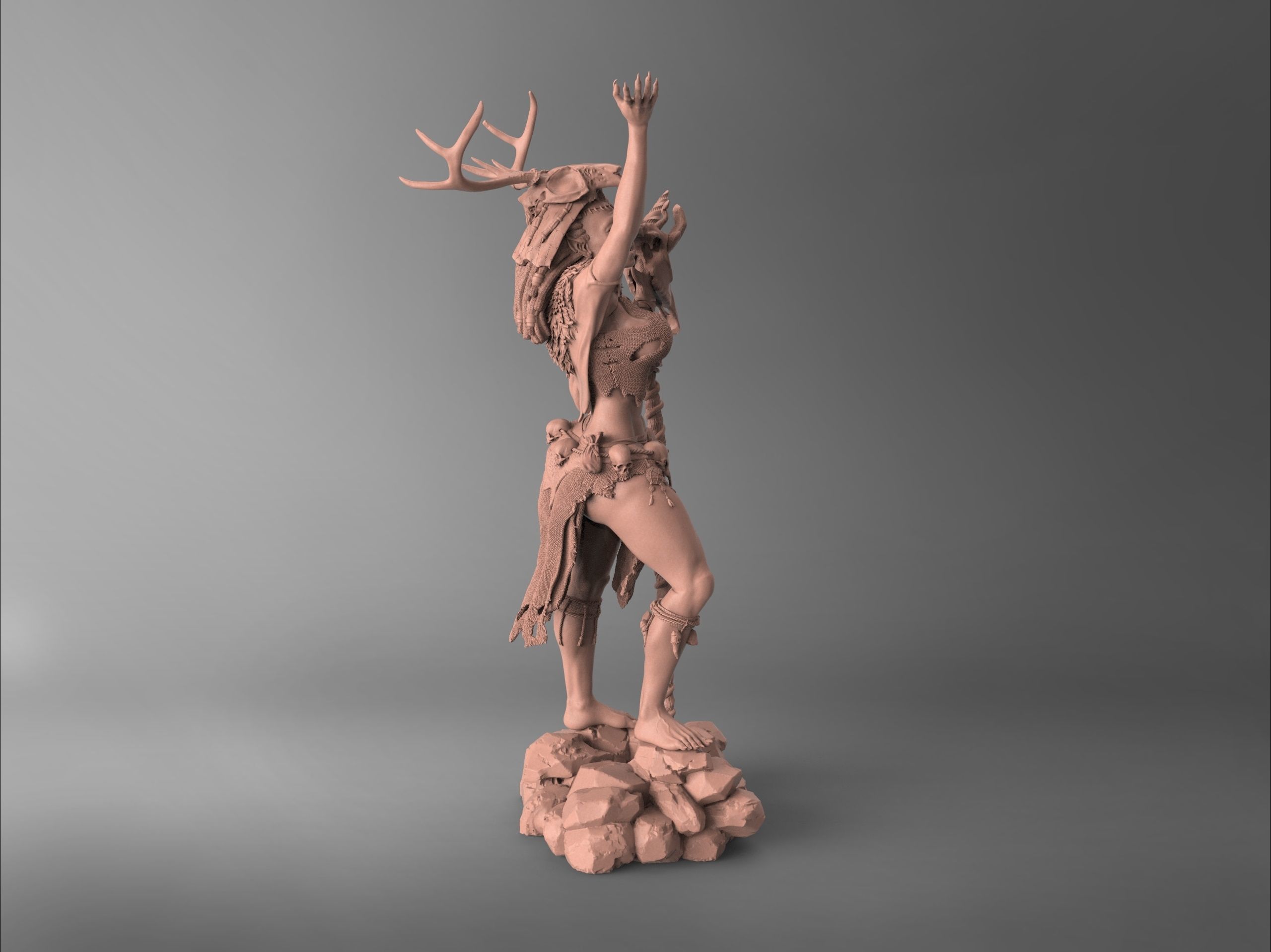 Orc Shaman Katandra - Sculpture 3D Print Model 3D print model_7