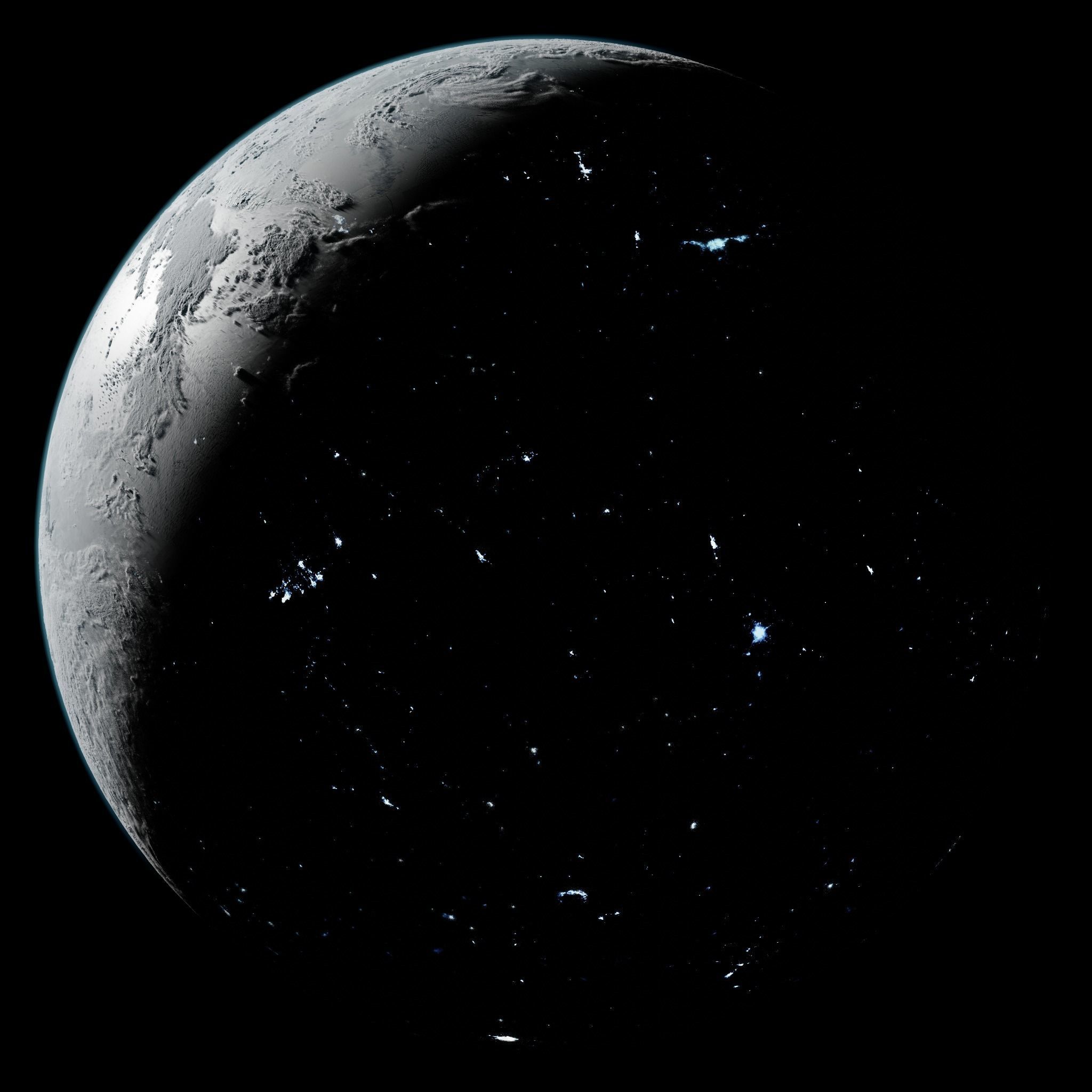 Ice Planet 05 - 4k Free 3D model_8