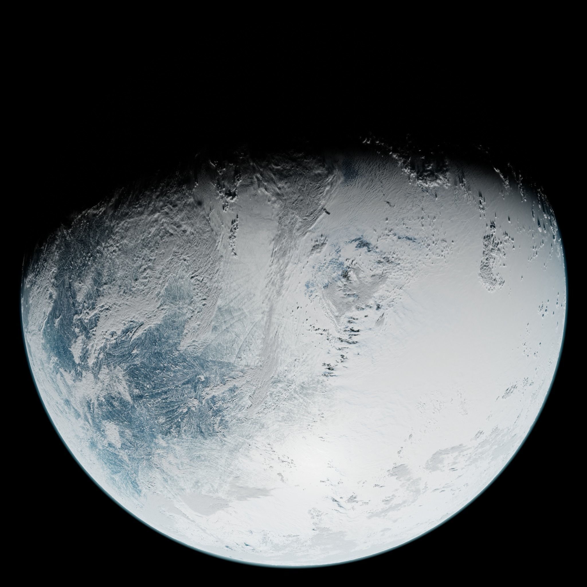 Ice Planet 05 - 4k Free 3D model_4