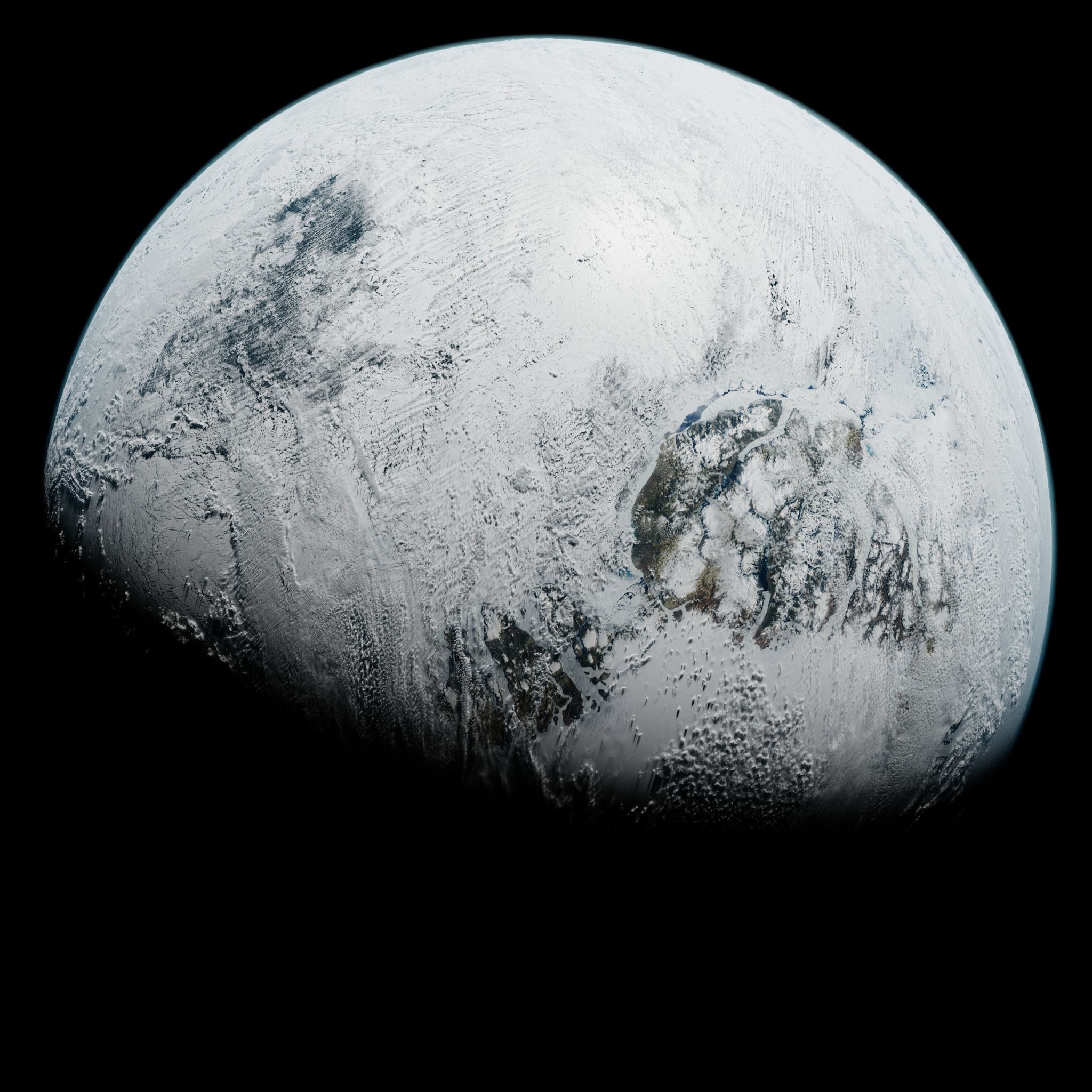 Ice Planet 05 - 4k Free 3D model_5