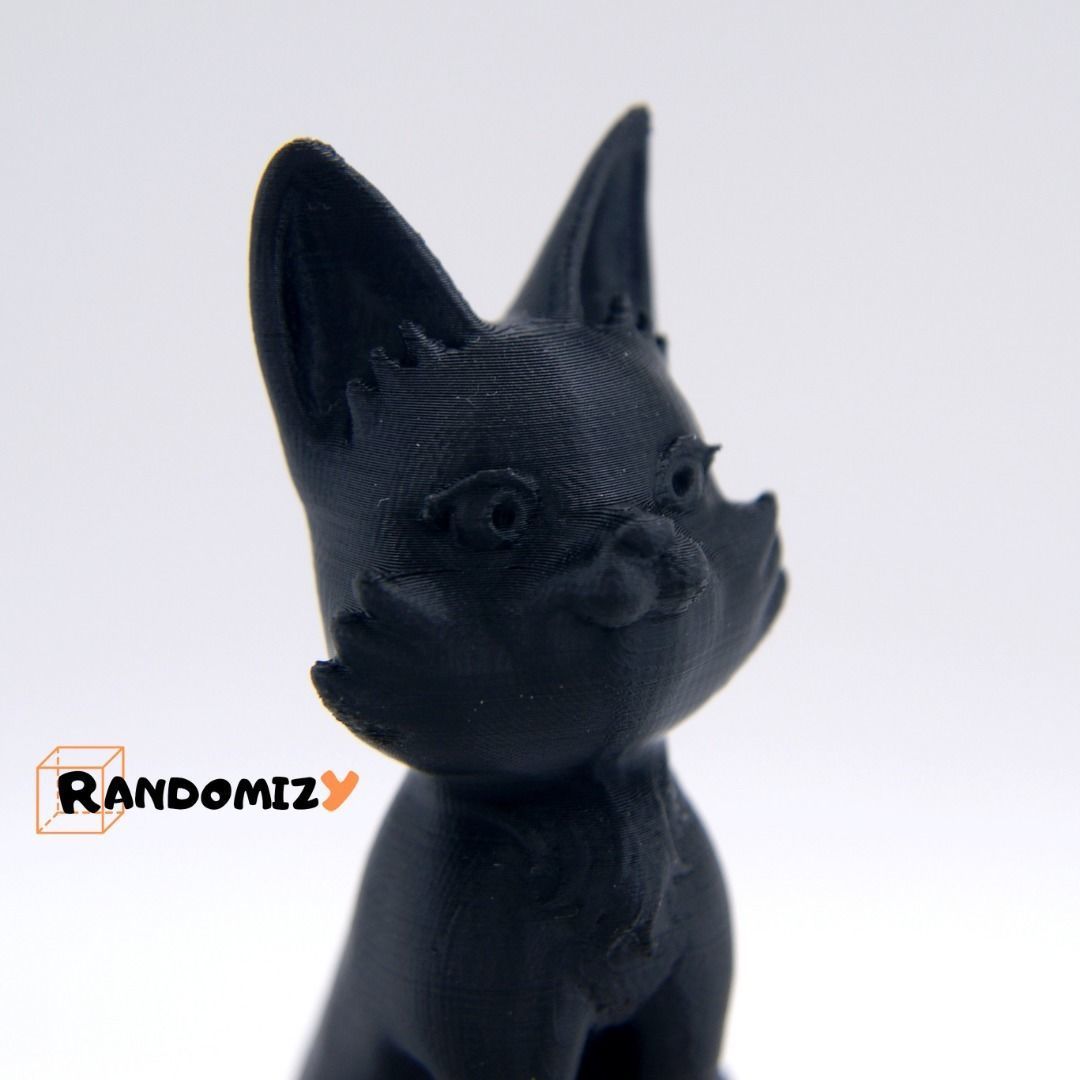 Cat on a Pumpkin 3D print model_3