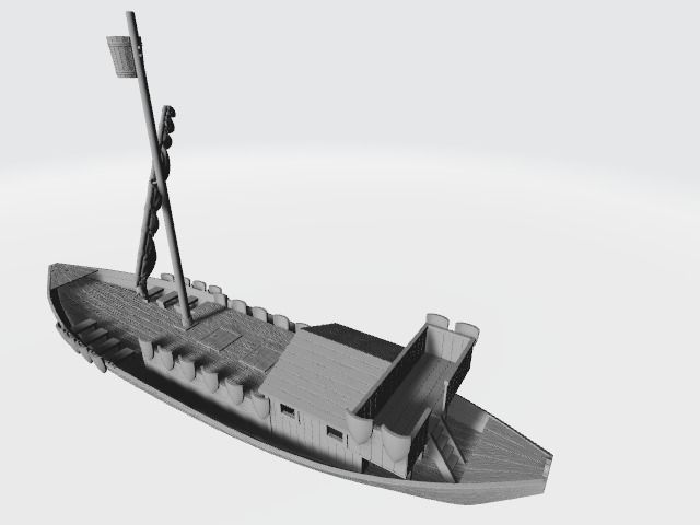 Medieval teutonic rivership 3D print model_3