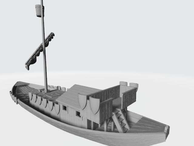 Medieval teutonic rivership 3D print model_4