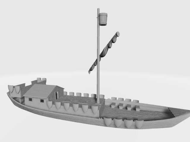 Medieval teutonic rivership 3D print model_9