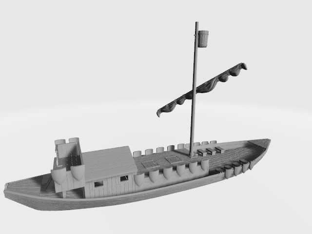 Medieval teutonic rivership 3D print model_8