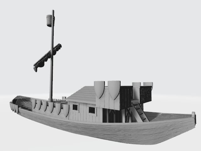 Medieval teutonic rivership 3D print model_2