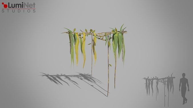 Vine Jungle foliage 16 of 18 Low-poly 3D model Low-poly 3D model