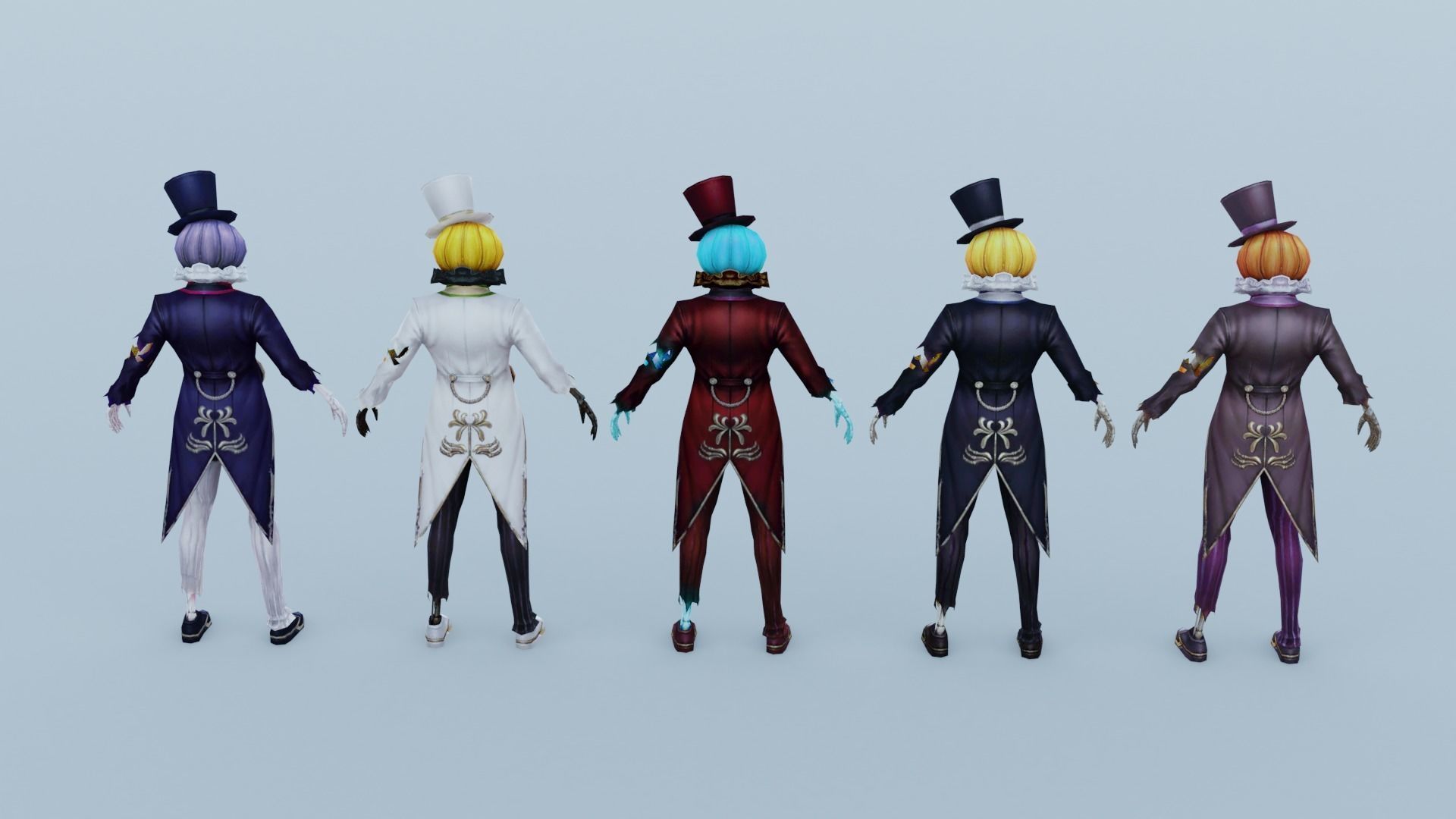 halloween characters 3D model_4