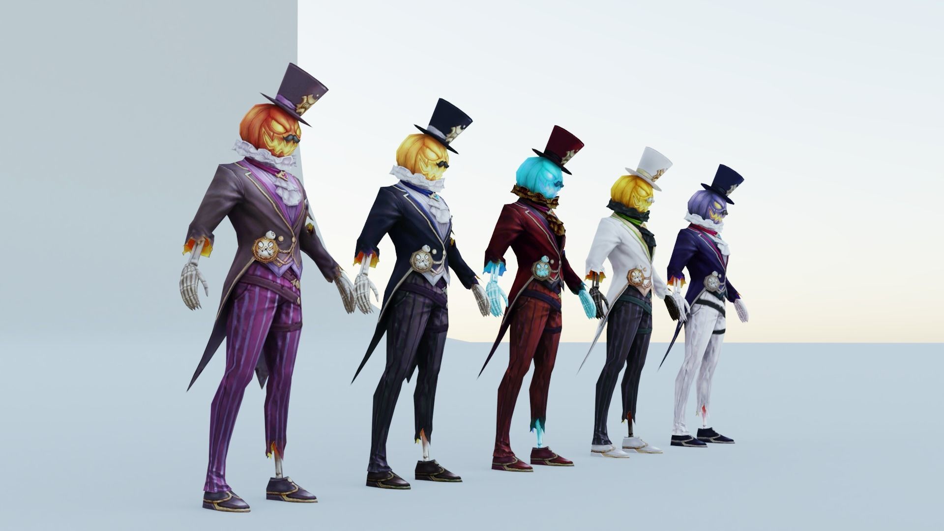 halloween characters 3D model_3