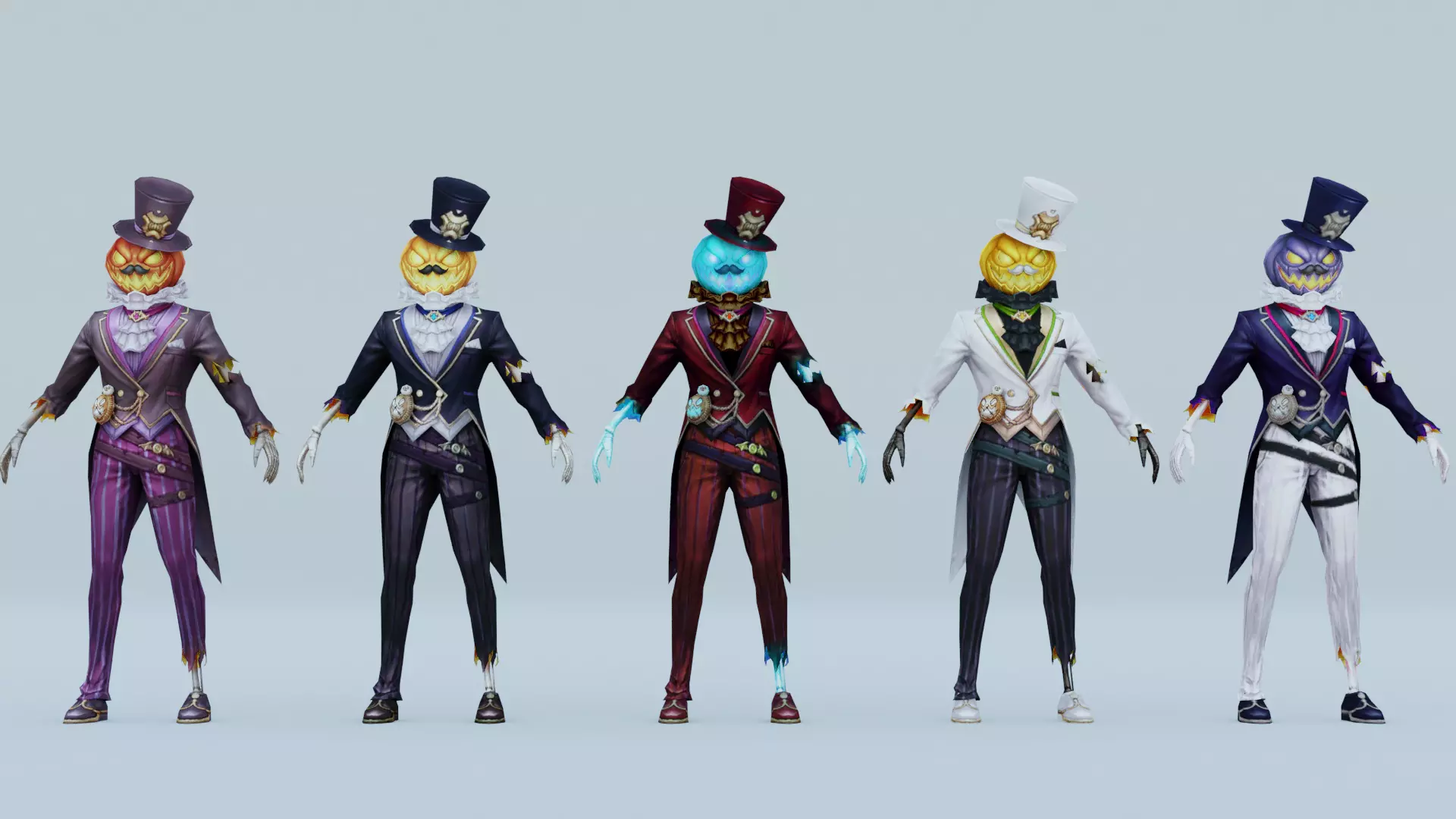 halloween characters 3D model_0