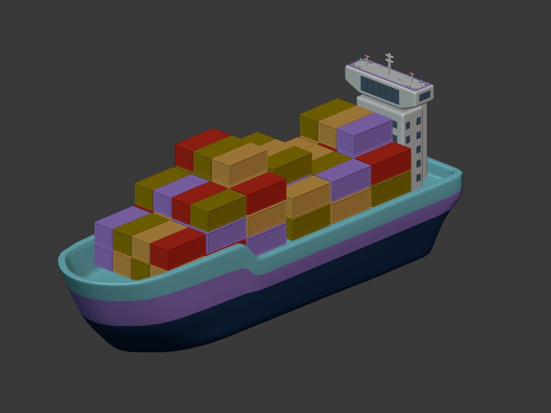 Cartoon Vehicles  Low-poly 3D model_35