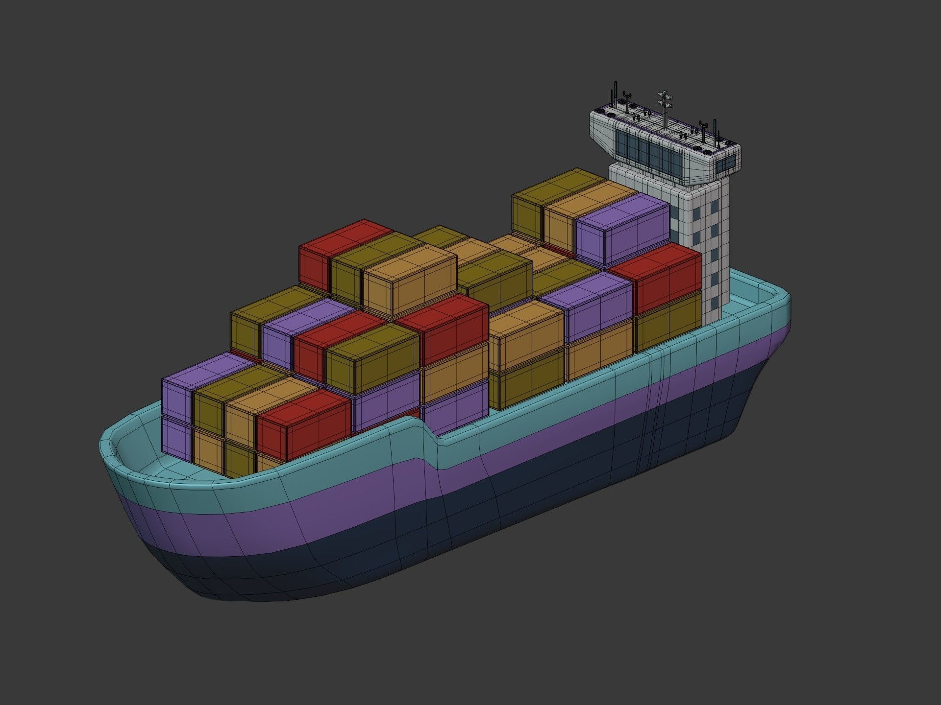 Cartoon Vehicles  Low-poly 3D model_36