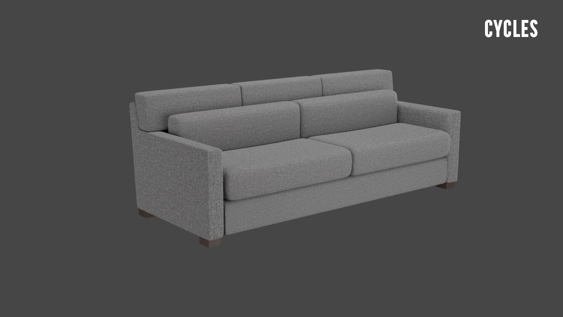 Vesper King Sleeper Sofa 3D model_5