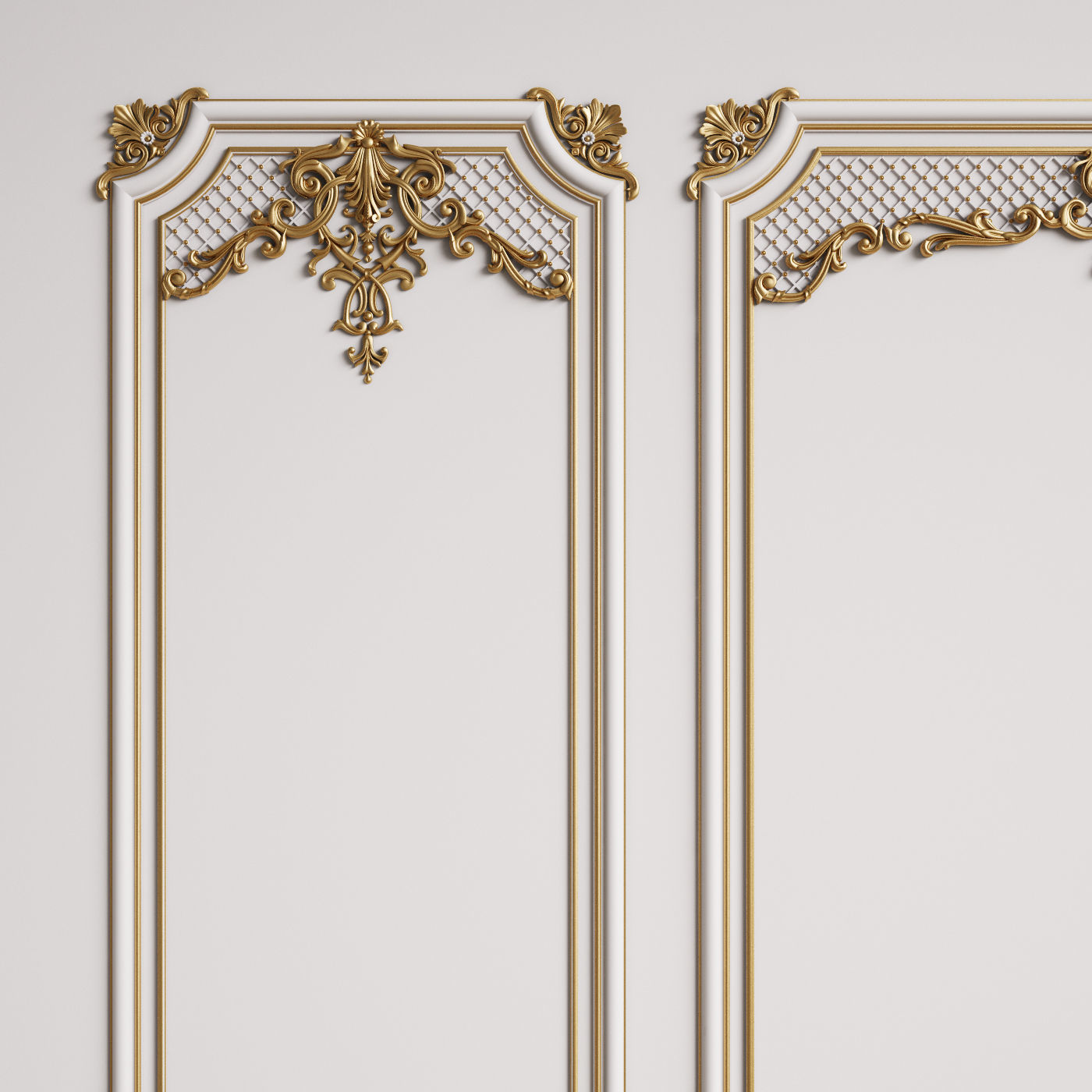 Classic Interior Decor 4 3D model_1