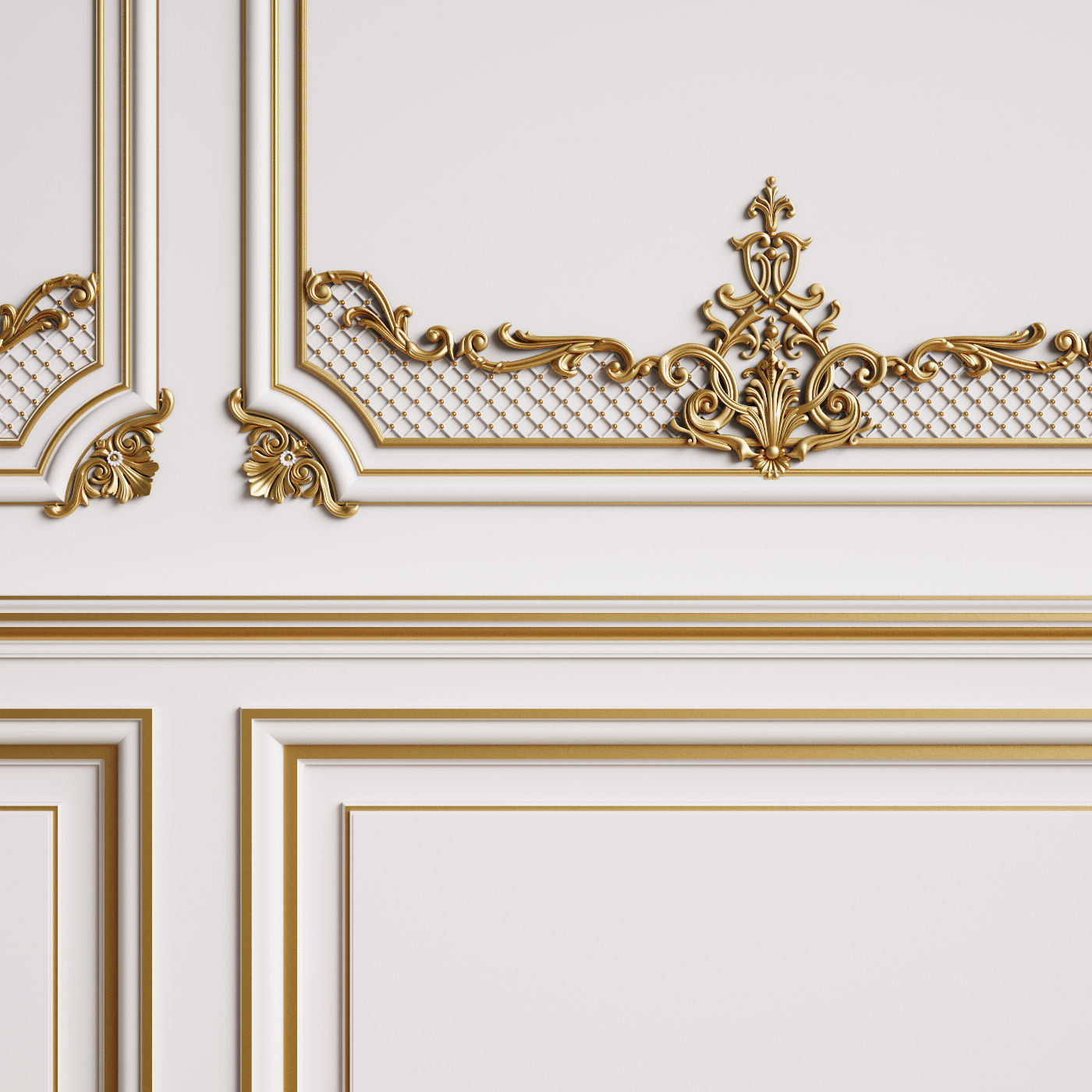 Classic Interior Decor 4 3D model_3