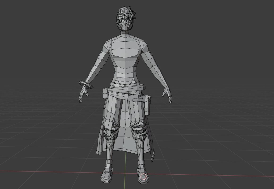 police of the future Low-poly 3D model_4