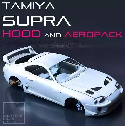 SUPRA MK4 HOOD and AEROPACK For TAMIYA 1-24 MODELKIT 3D print model