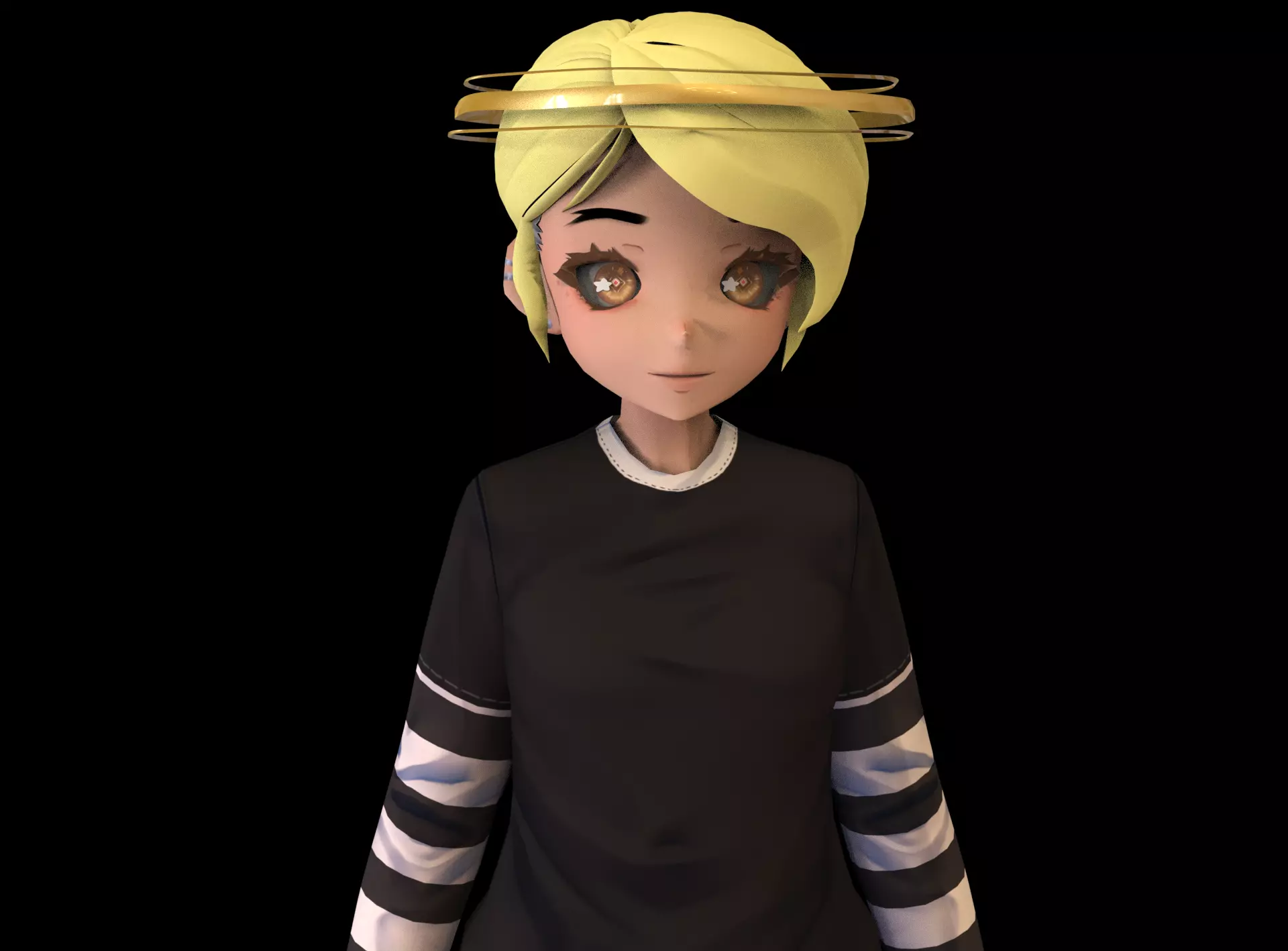 game ready Low Poly Anime Character 12 Low-poly 3D model_0
