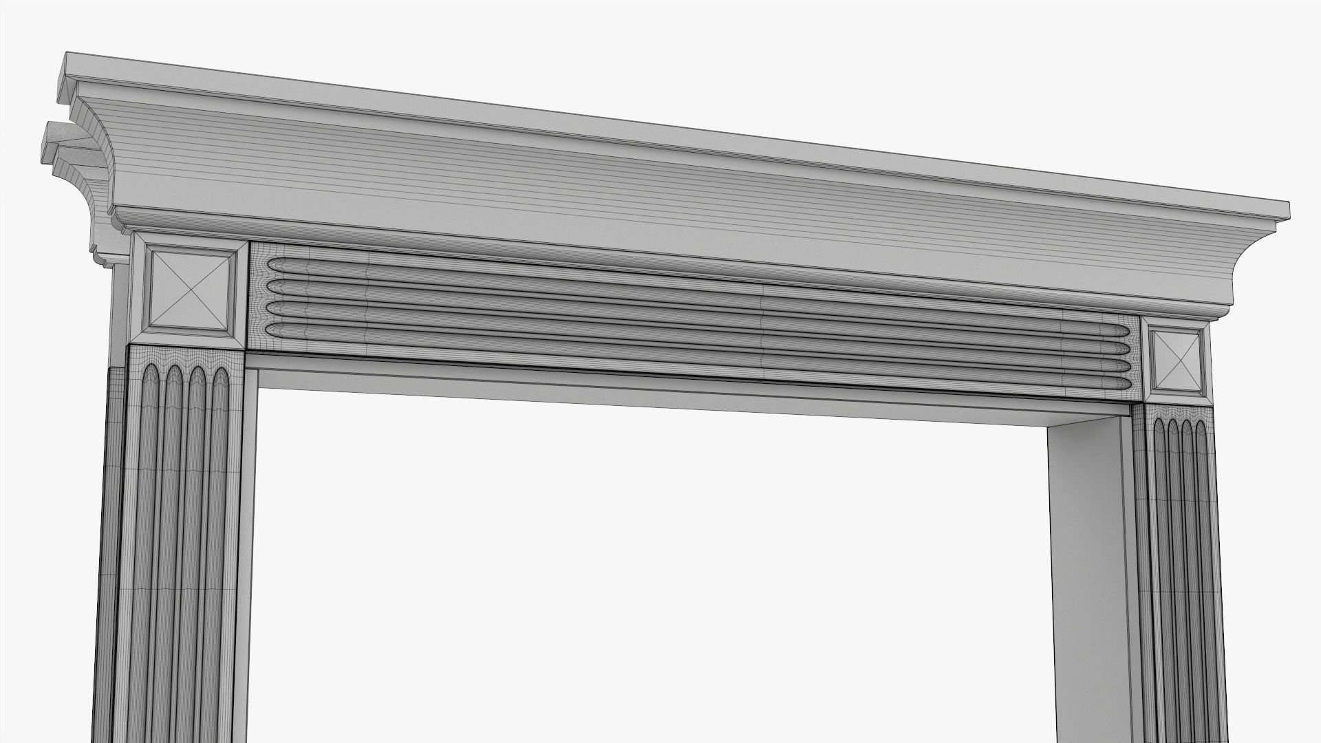 Door portal classic 02 3D model_6