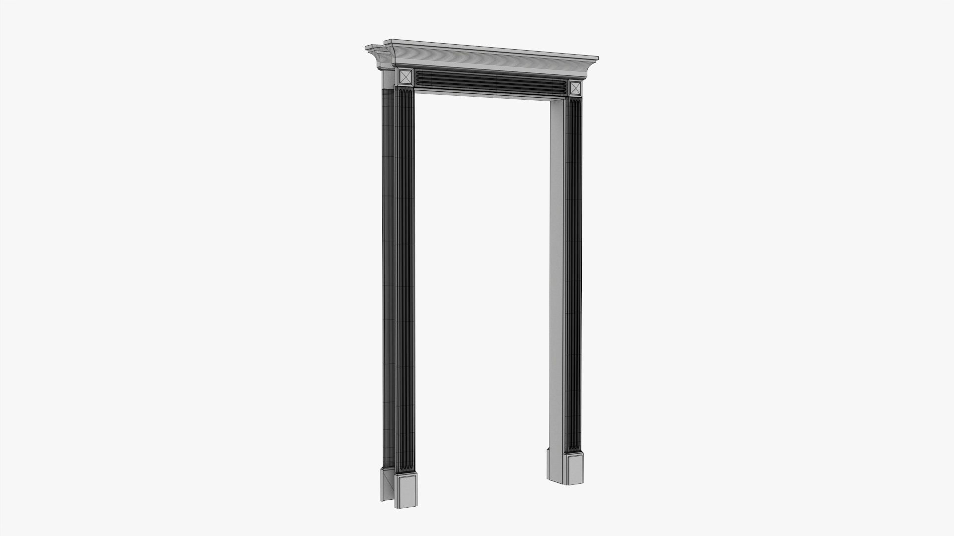 Door portal classic 02 3D model_5