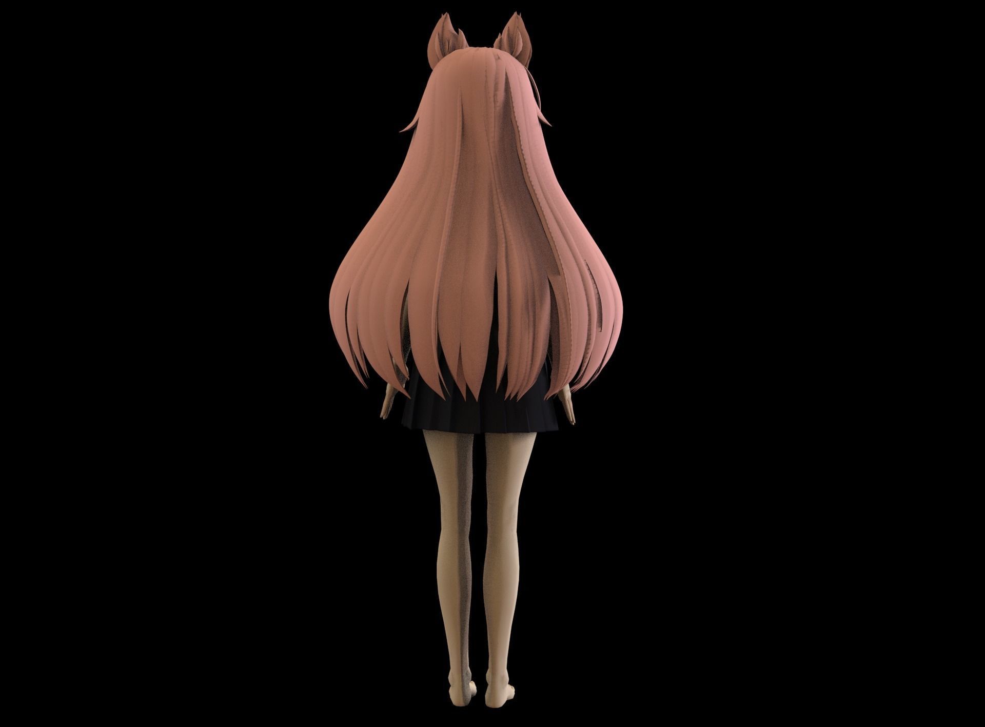 game ready Low Poly Anime Character 14 Low-poly 3D model_4