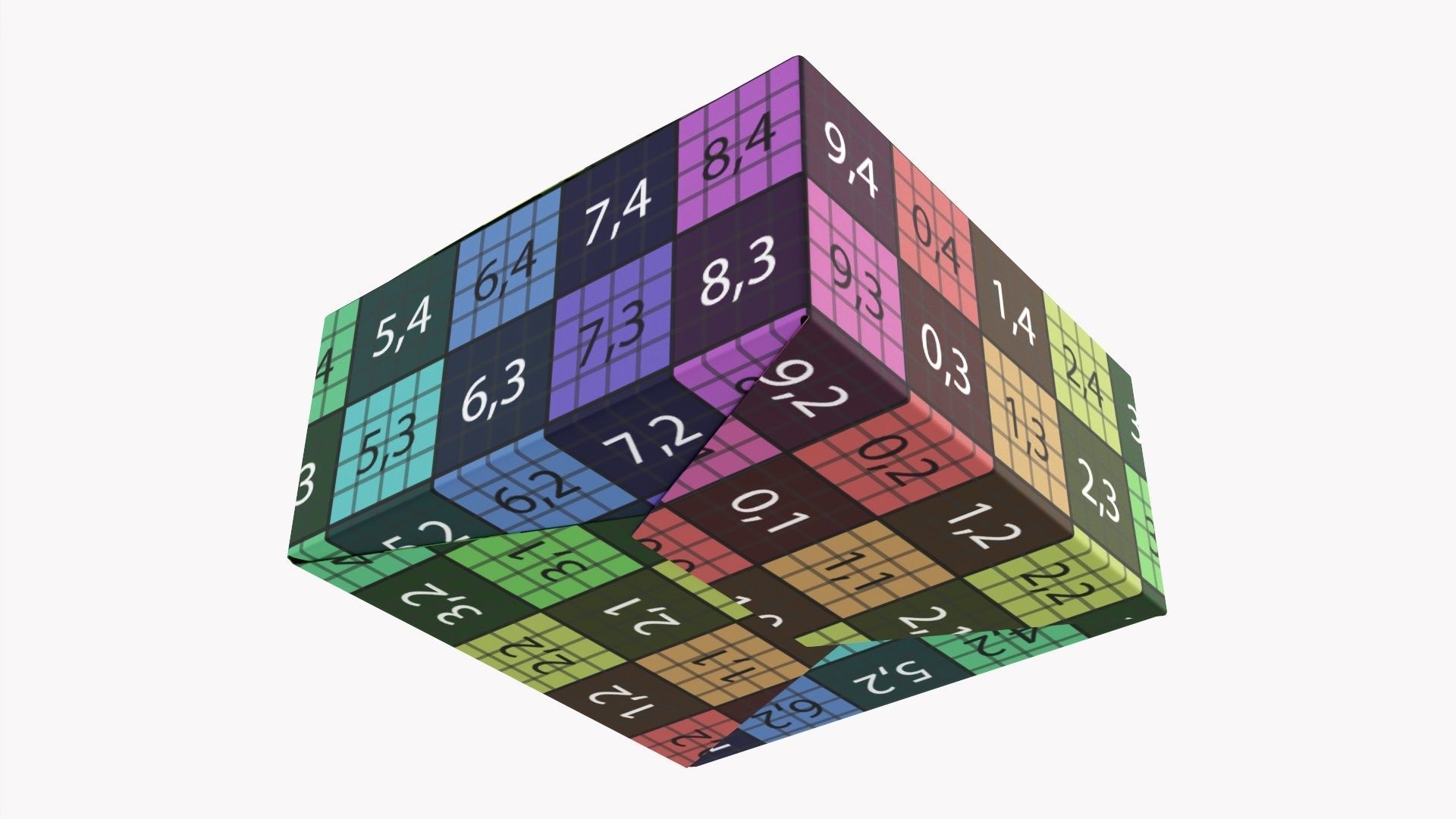 Gift paper box 04 3D model_14