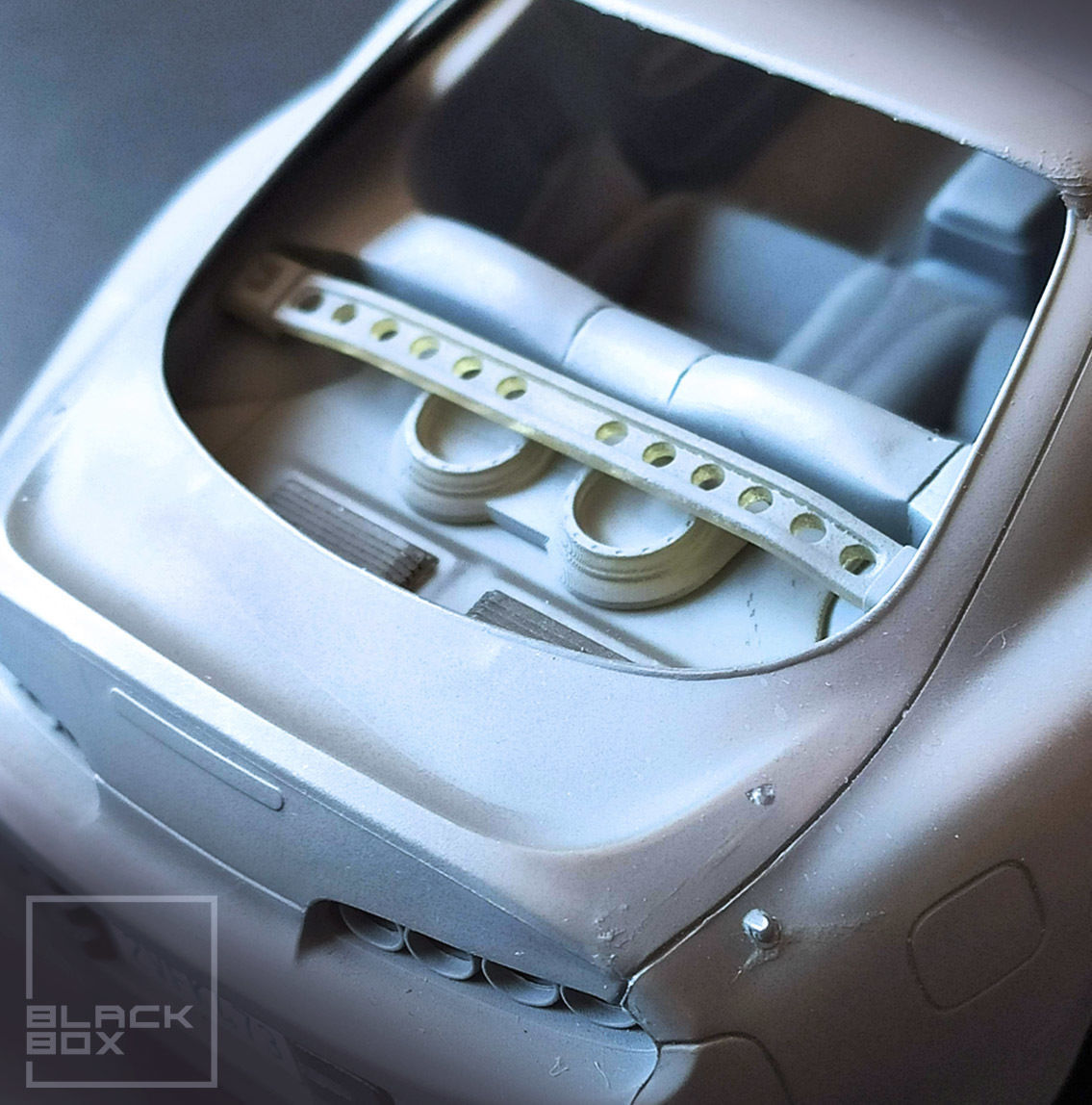 SUPRA MK4 Stereo and Strutbar For TAMIYA 1-24 MODELKIT 3D print model_3