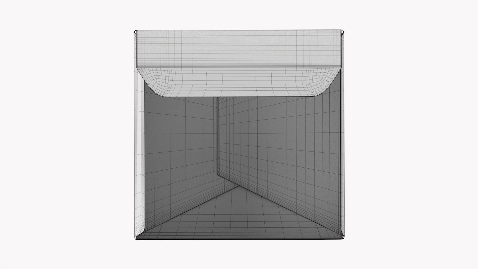 Gift paper box 04 opened 3D model_11