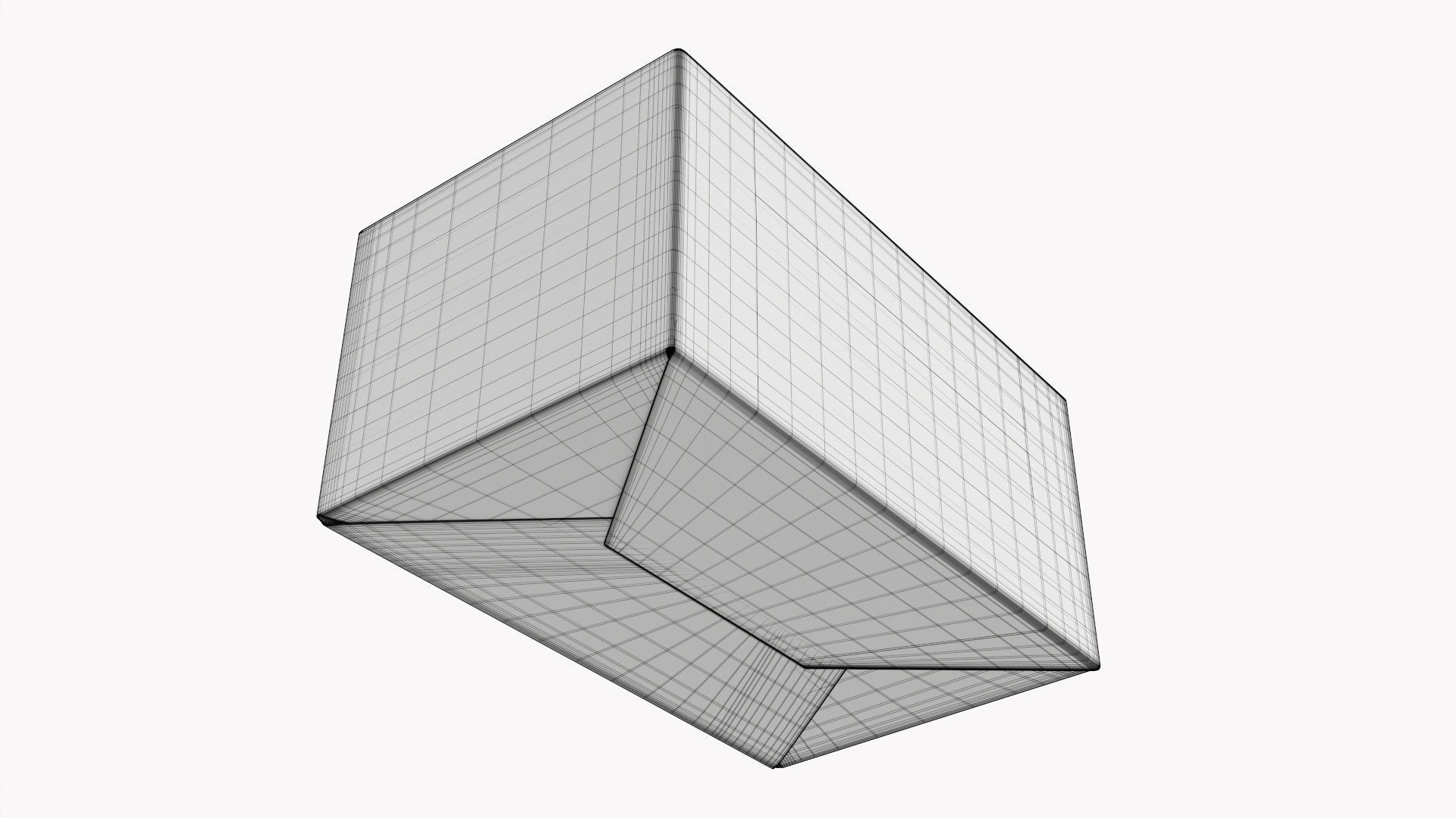 Gift paper box 05 3D model_8