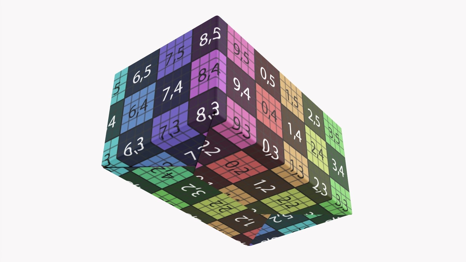 Gift paper box 05 3D model_14