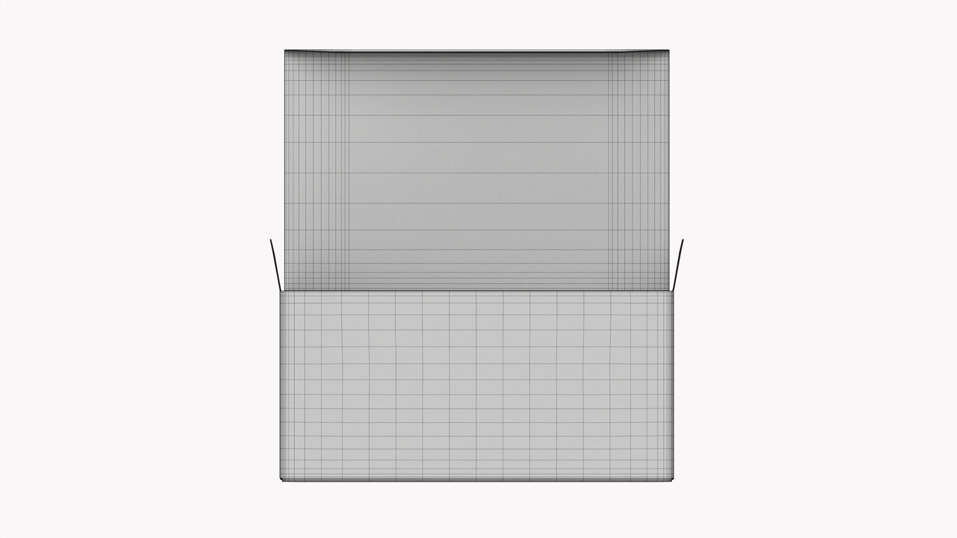 Gift paper box 05 opened 3D model_9