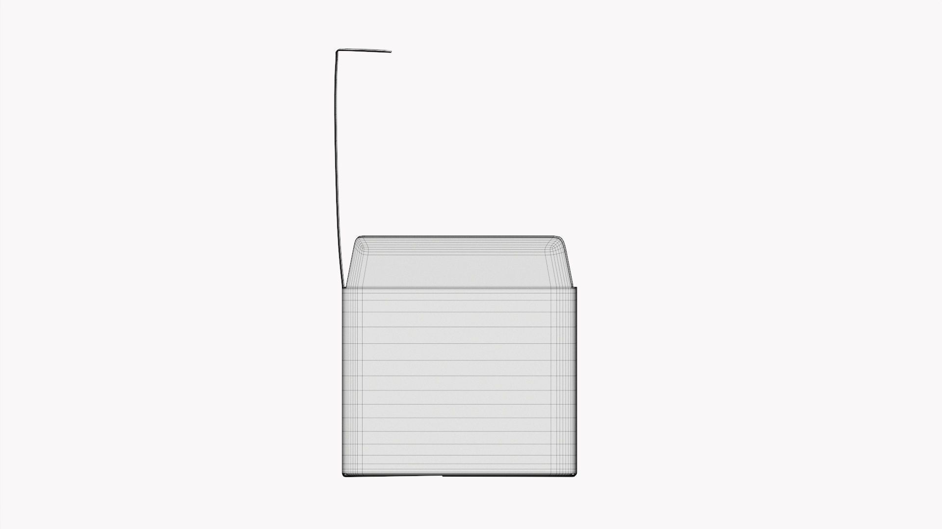 Gift paper box 05 opened 3D model_10