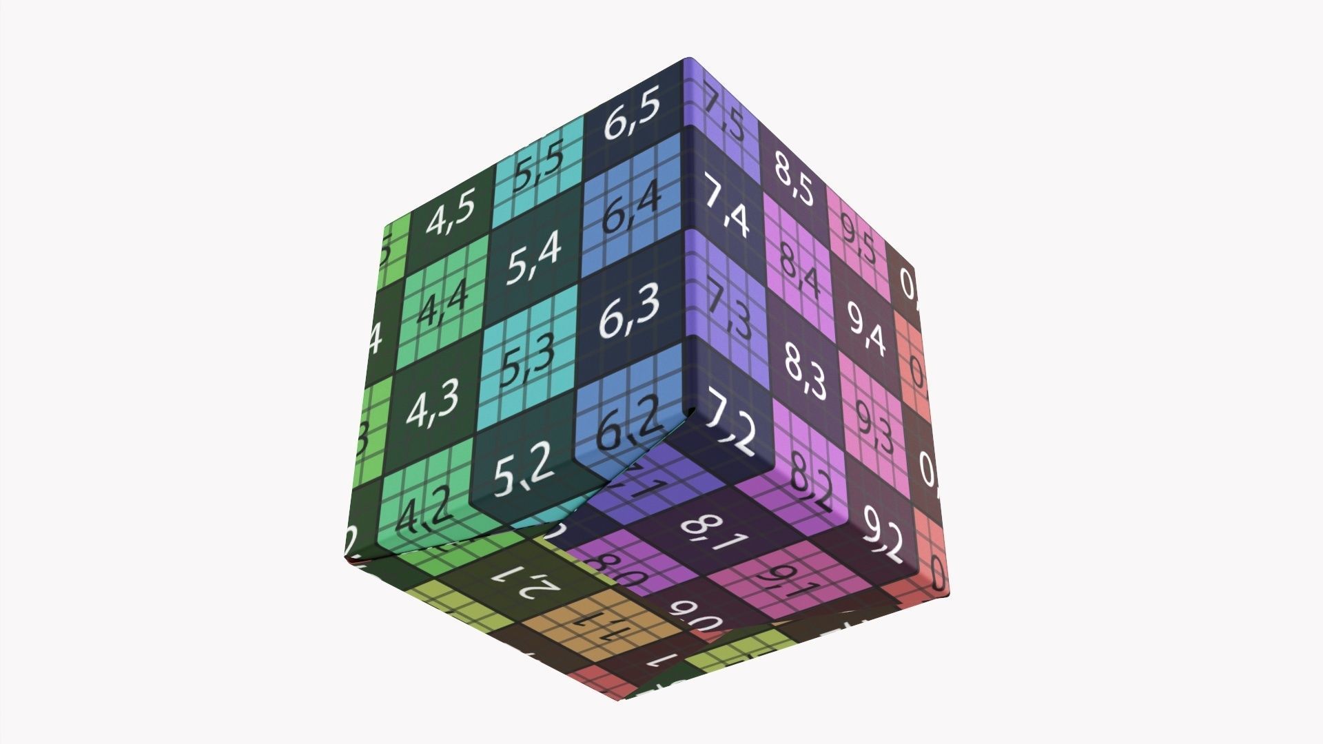 Gift paper box 06 3D model_14