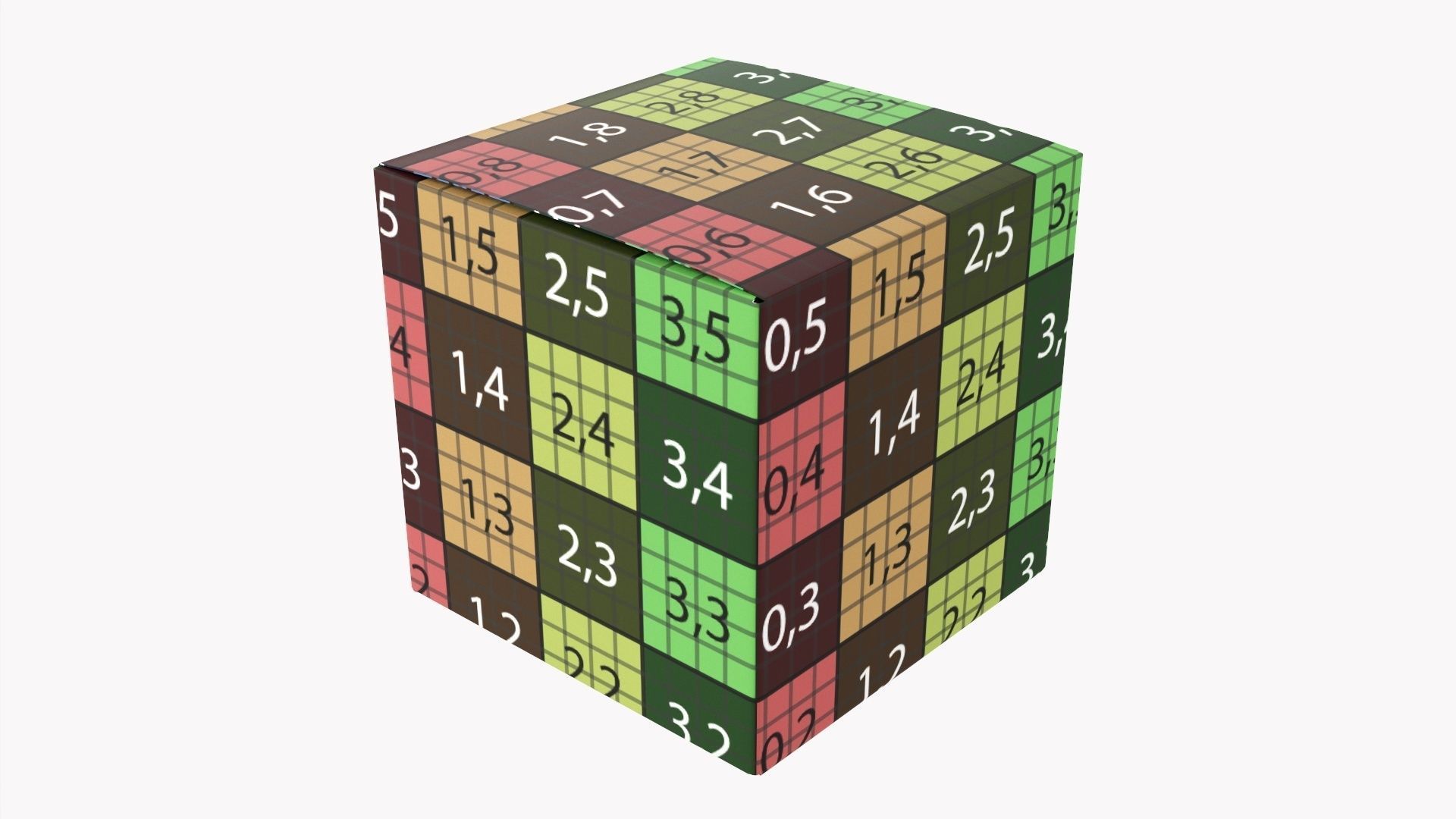 Gift paper box 06 3D model_13