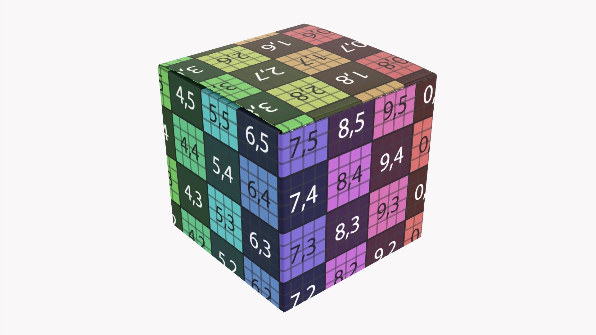 Gift paper box 06 3D model_12