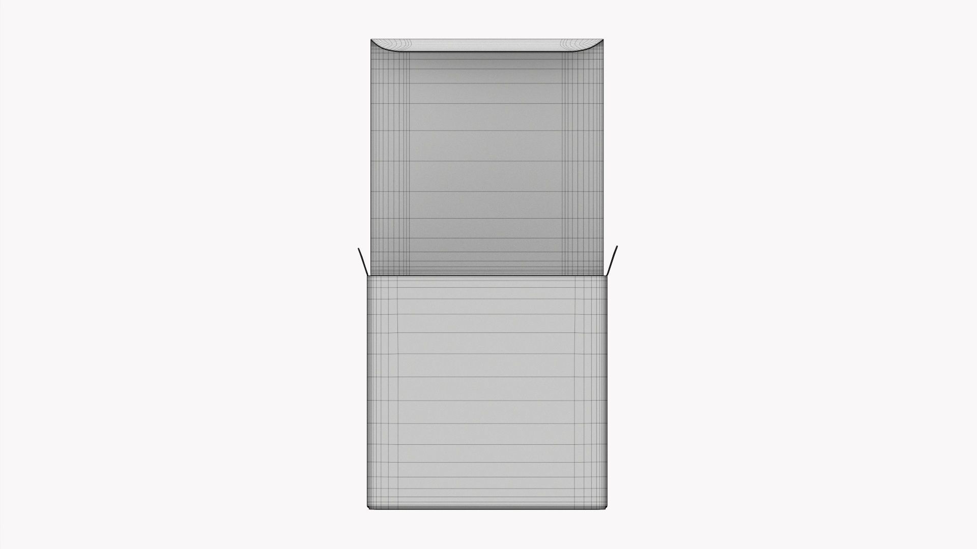 Gift paper box 06 opened 3D model_9