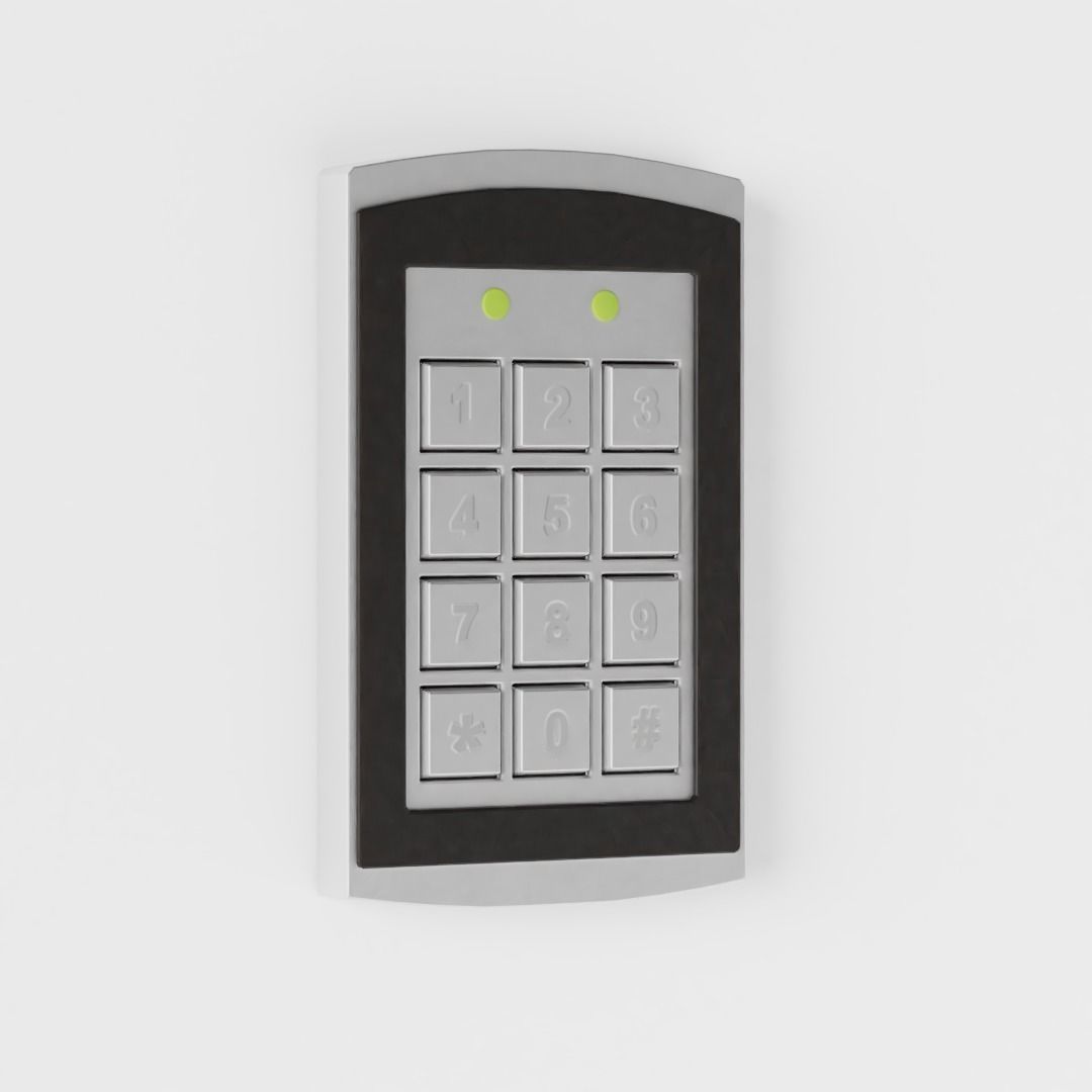 Modern Keypad Lock - Various Modes Low-poly 3D model_3
