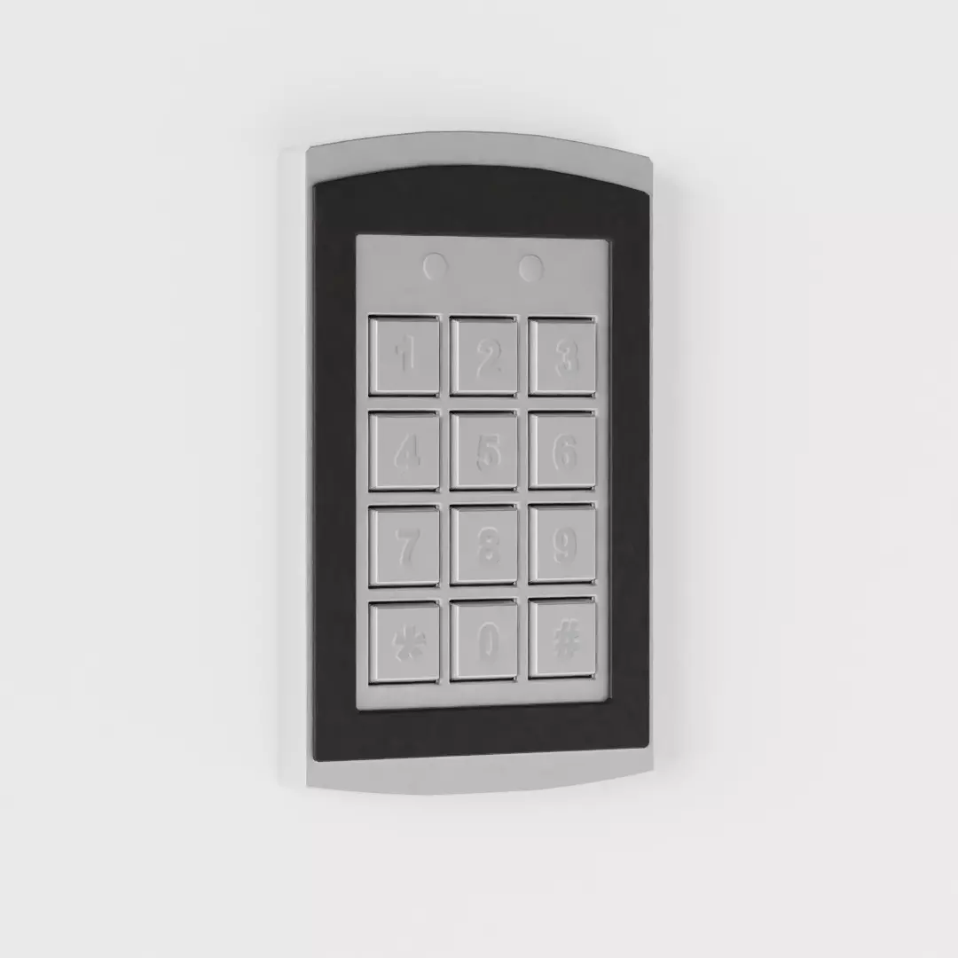 Modern Keypad Lock - Various Modes Low-poly 3D model_0