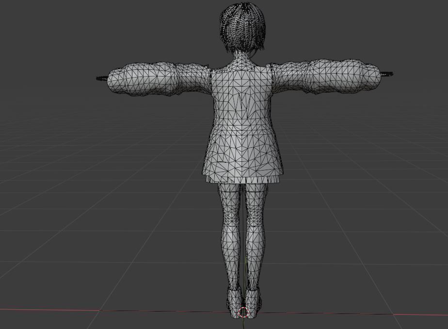 game ready Low Poly Anime Character 18 Low-poly 3D model_12