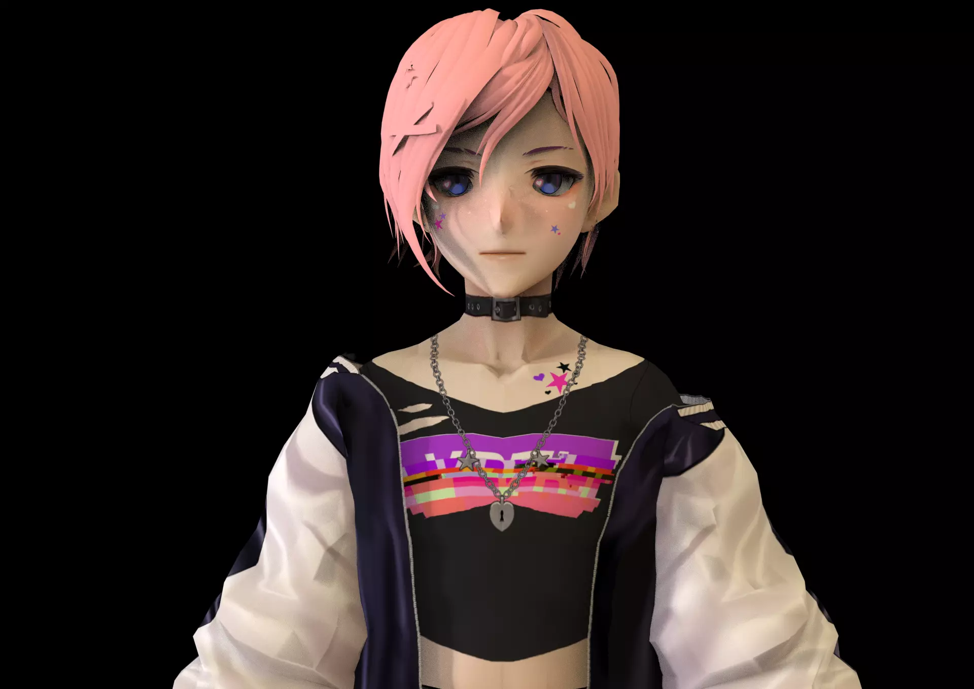 game ready Low Poly Anime Character 18 Low-poly 3D model_0