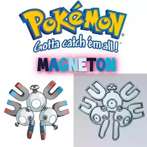 Amazing Pokemon Magneton Cookie Cutter Stamp Cake Decorating 
