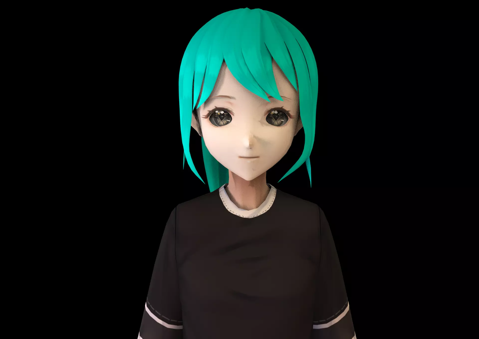 game ready Low Poly Anime Character 19 Low-poly 3D model_0