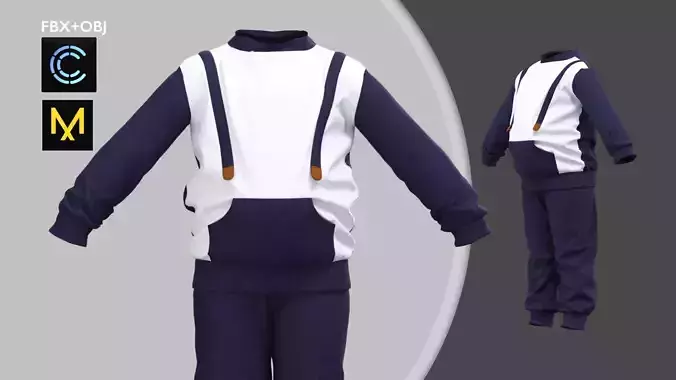 Children Sport Outfit Marvelous Designer