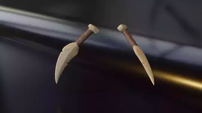 Bone knife dagger - STL - 3D files