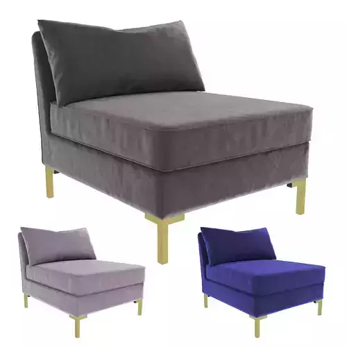 Armchair without armrests Modway Ardent Performans