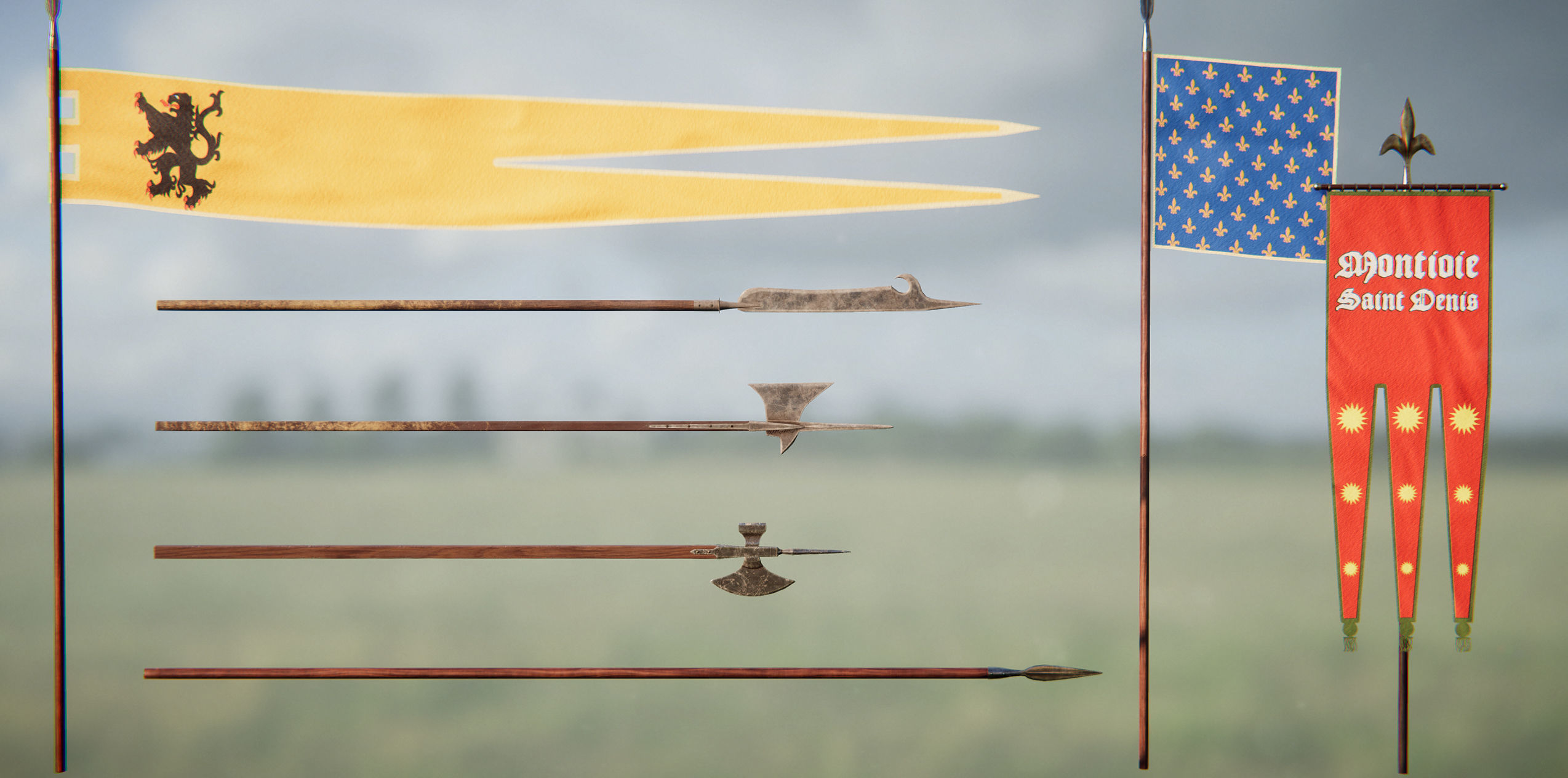 Knighthood Photoscanned Modular Knights Low-poly 3D model_25