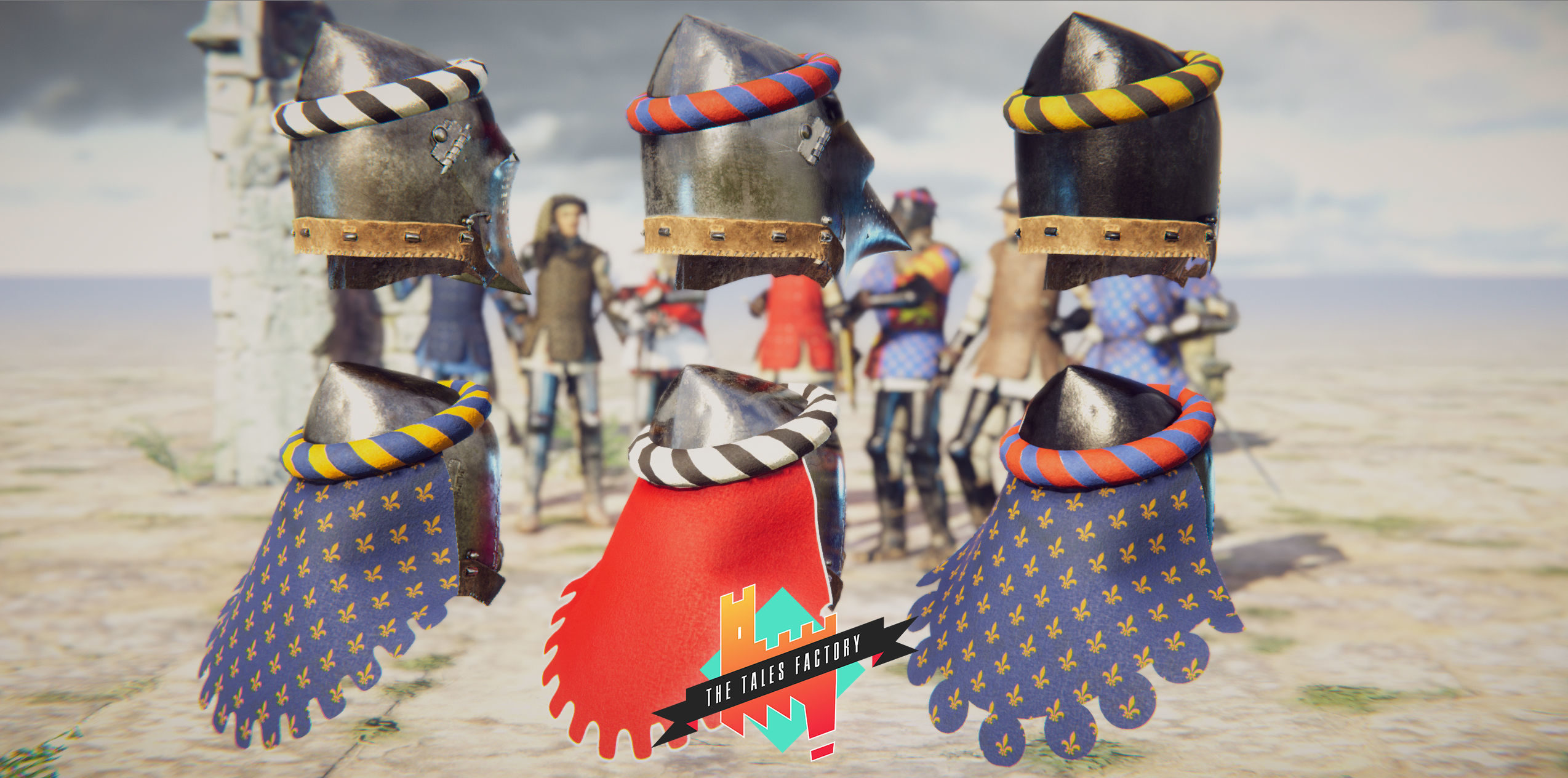 Knighthood Photoscanned Modular Knights Low-poly 3D model_14