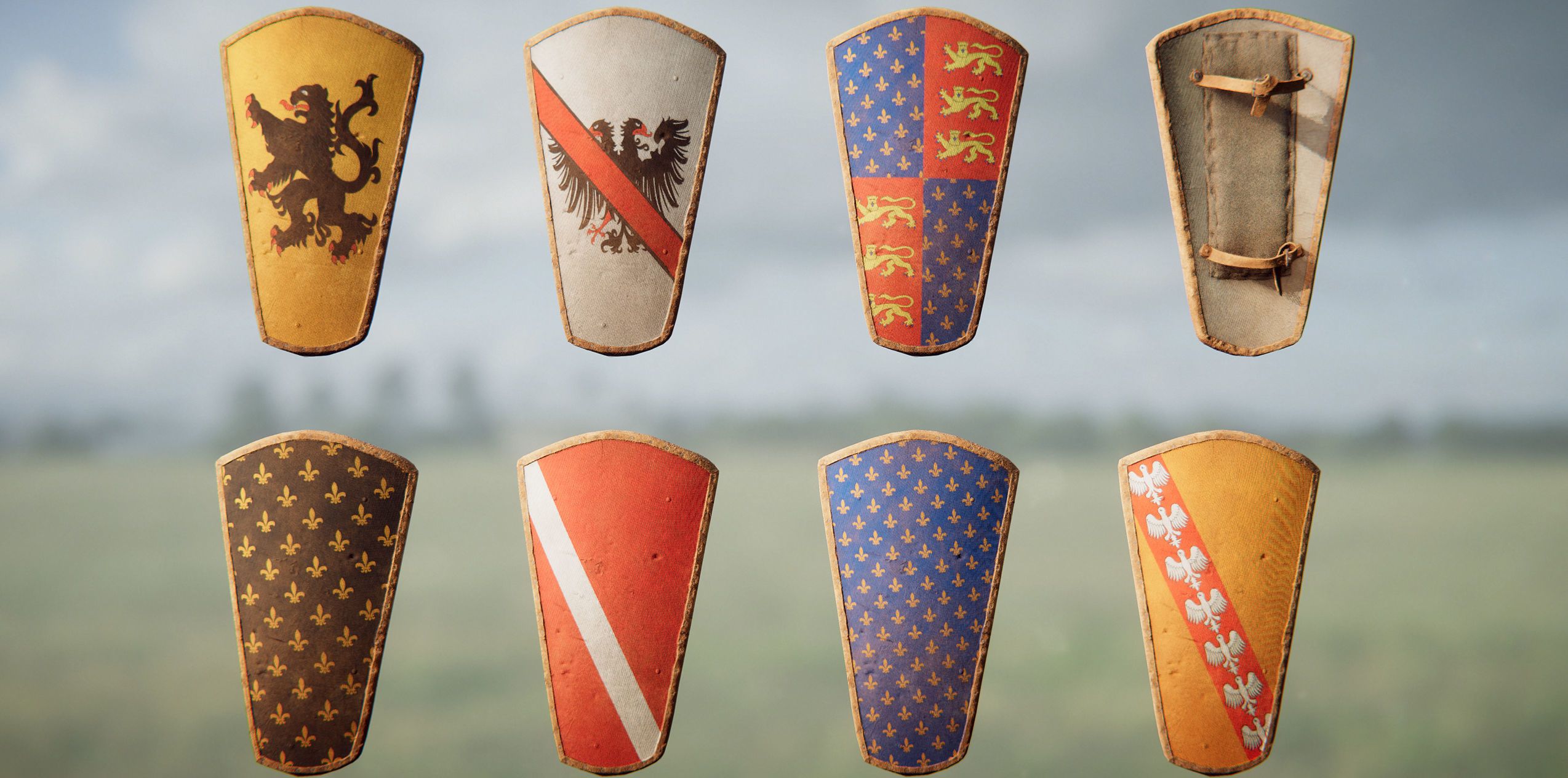 Knighthood Photoscanned Modular Knights Low-poly 3D model_22