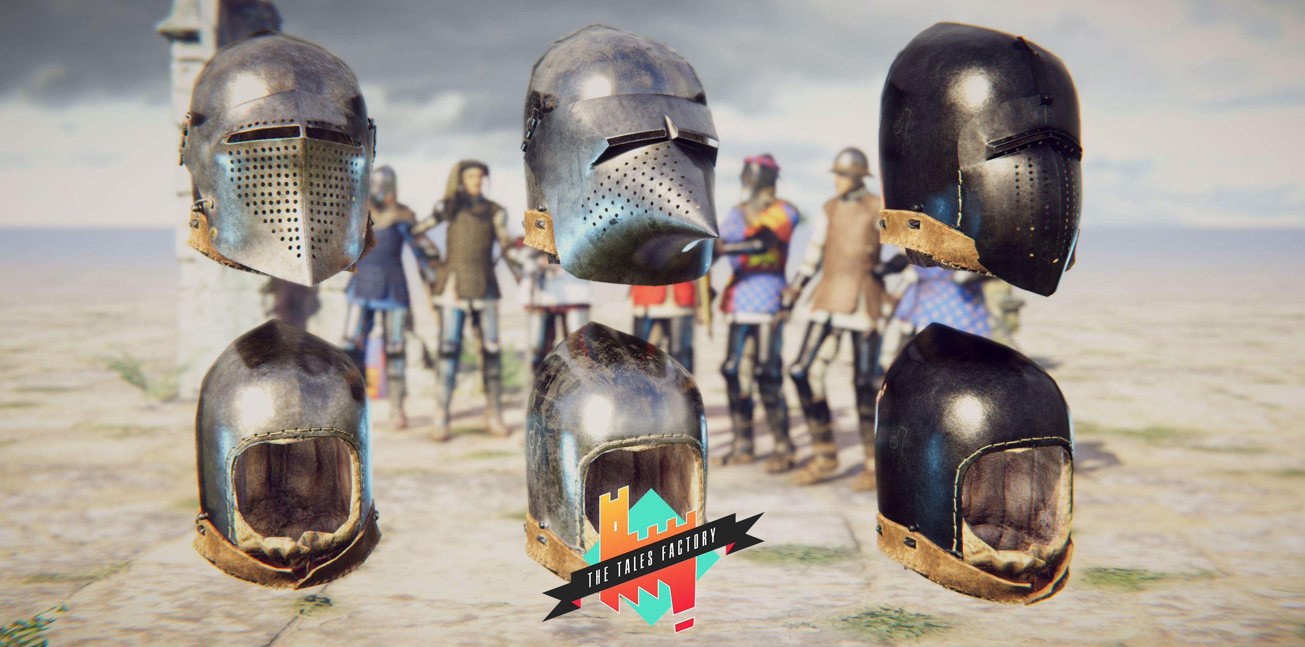 Knighthood Photoscanned Modular Knights Low-poly 3D model_15